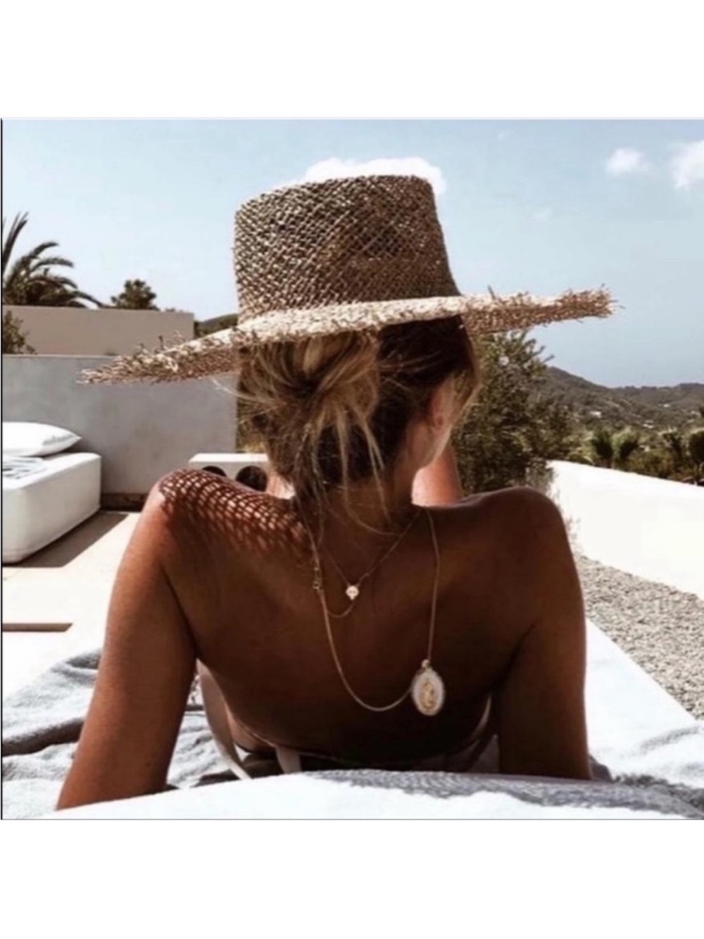 Lack of Color Straw Sunnydip Fray Boater Sunhat  - NWT Beach Hat Wide Brim